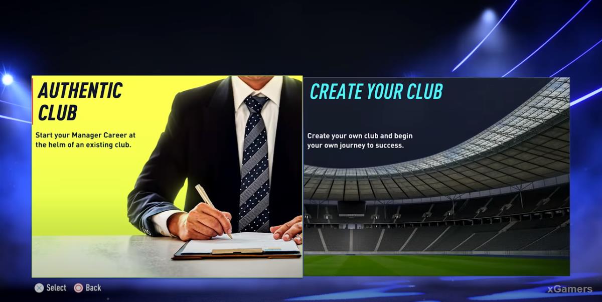 Создание клуба FIFA 22