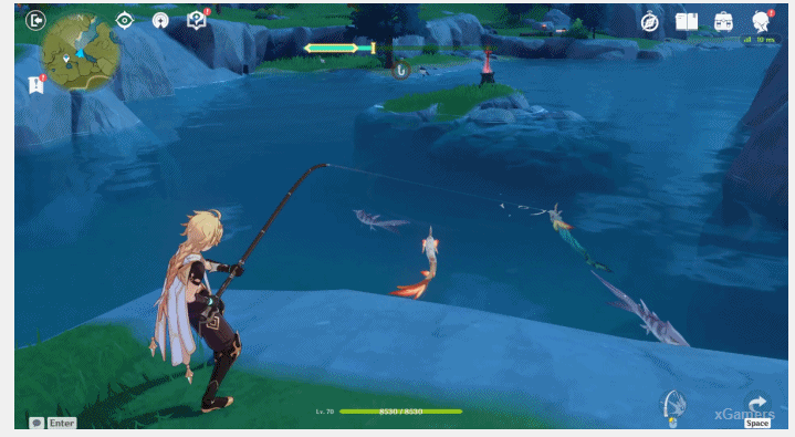 Genshin Impact – игровая система «Рыбалка»