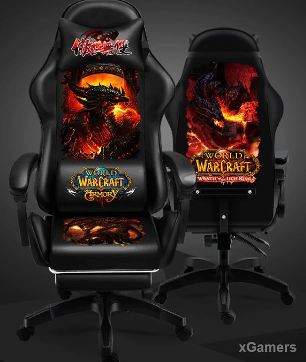 Игровое кресло с принтом World of WarCraft