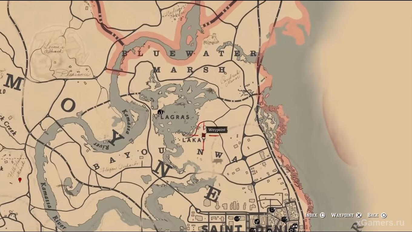 Отметка на карте где находится сооружение для карликовых людей