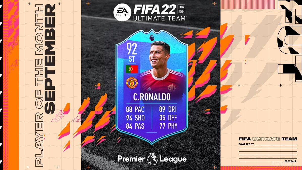 FIFA 22 ИПК сборка POTM Премьер-лиги Cristiano Ronaldo