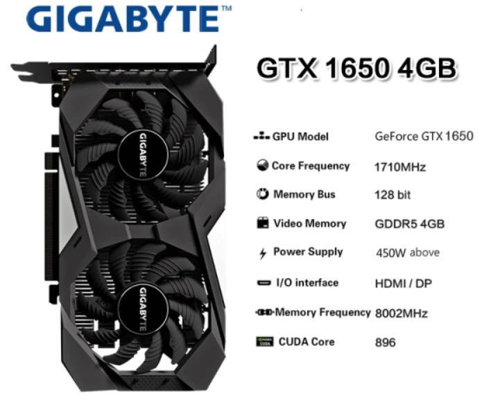 GTX 10650 4 GB от MSI или GYGABIT