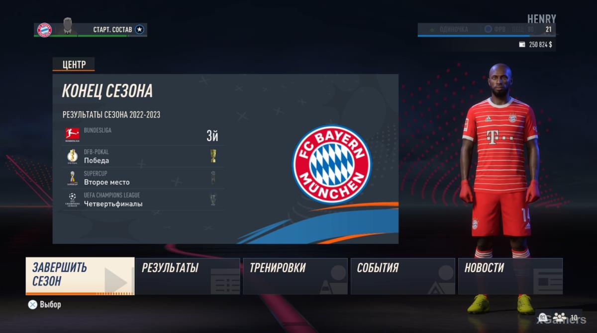 FIFA 23 Карьера за игрока Тьерри Анри в Баварии