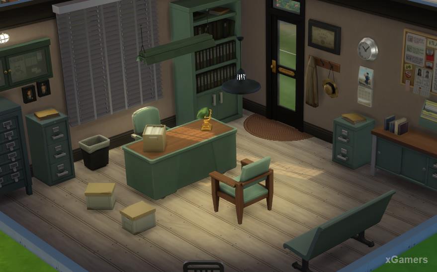 Использование мебели в кабинете - The Sims 4