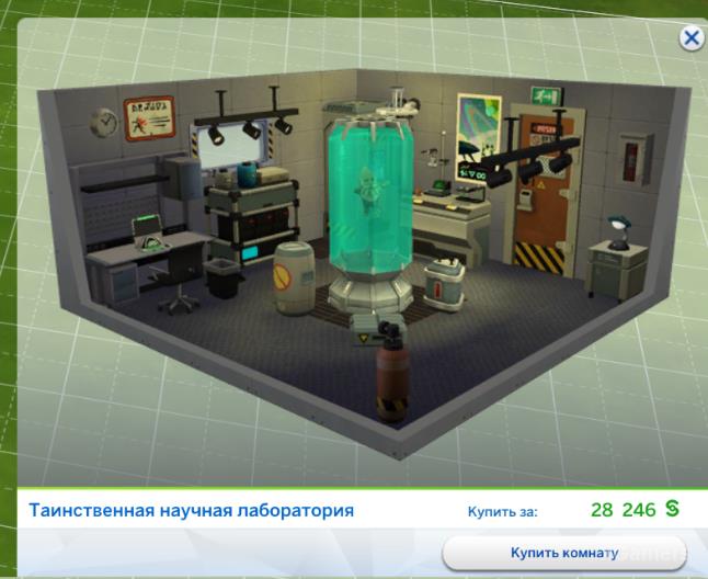 Таинственная научная лаборатория в The Sims 4