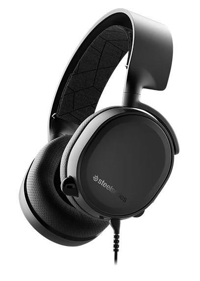 SteelSeries Arctis 3 Edition - поворотные чаши из ткани AirWeave