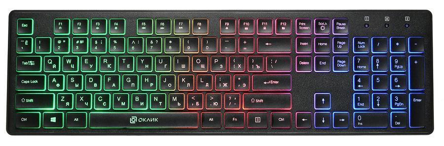 OKLICK 510ML Black US - недорогая универсальная клавиатура