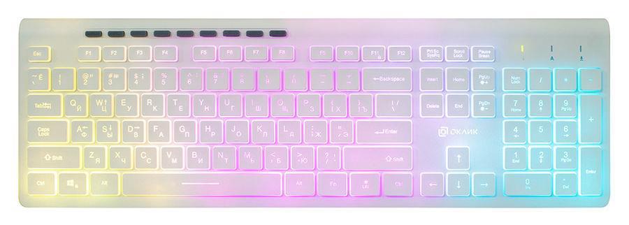 OKLICK 490ML Multimedia Keyboard White USB