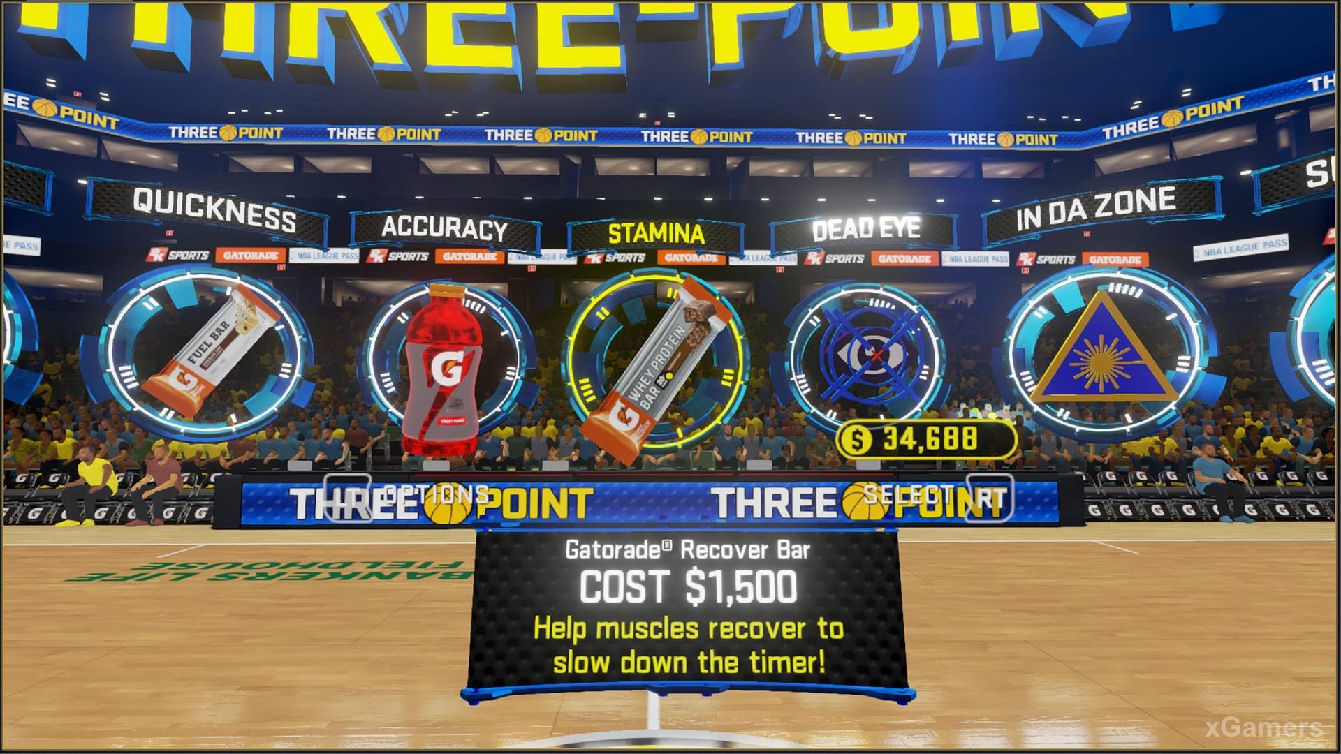 Покупка улучшении в NBA 2KVR Experience