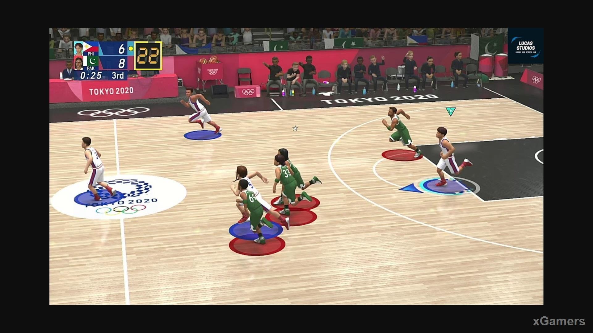 Олимпийский баскетбол с многопользовательским режимом