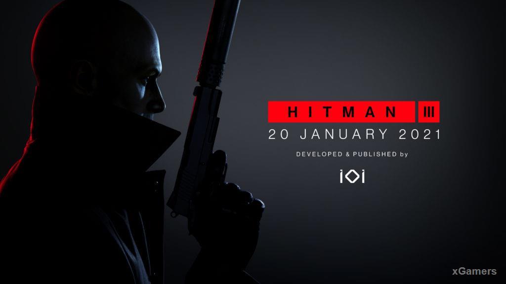 Официальный постер с датой выхода игры Hitman 3