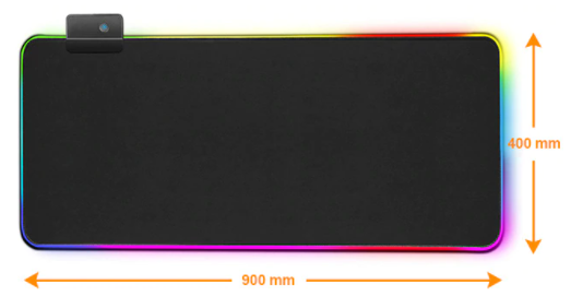 Коврик Ianead для мышки и клавиатуры с RGB 
