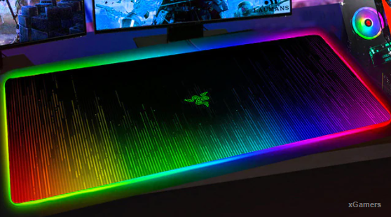Коврик Laumans для мышки и клавиатуры с RGB 
